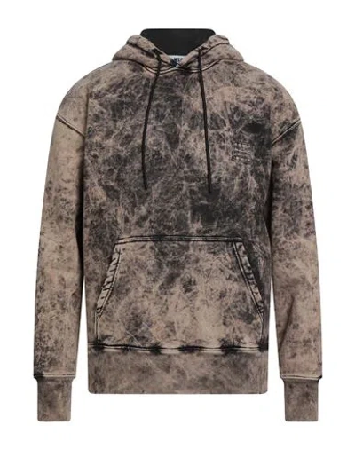 Msgm Man Sweatshirt Sand Size S Cotton In Neutral