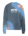 Msgm Cotton Sweatshirt In Blue