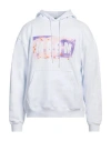 Msgm 'hooded Camo Logo' Sweater In White