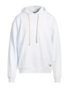 Msgm Man Sweatshirt White Size M Cotton
