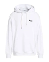 Msgm Man Sweatshirt White Size M Cotton In White