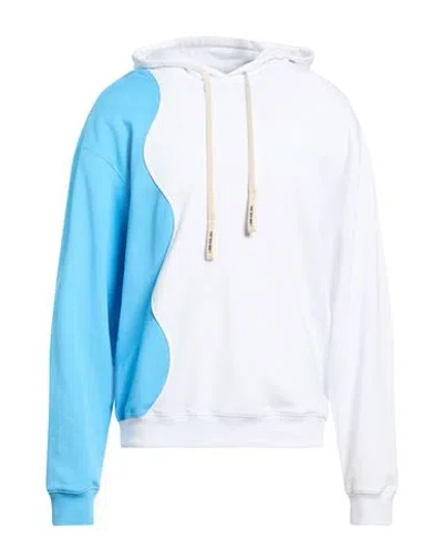Msgm Man Sweatshirt White Size M Cotton