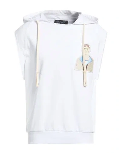 Msgm Man Sweatshirt White Size M Cotton