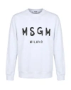 Msgm Logo Printed Crewneck Sweatshirt In Multi