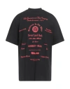Msgm Man T-shirt Black Size L Cotton In Black