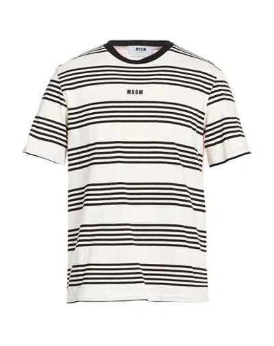 MSGM MSGM MAN T-SHIRT BLACK SIZE L COTTON