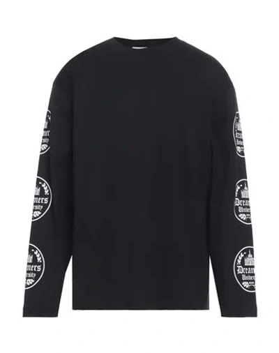 Msgm Man T-shirt Black Size L Cotton