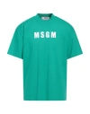 Msgm Man T-shirt Green Size S Cotton