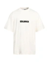 Msgm Man T-shirt Ivory Size L Cotton In White