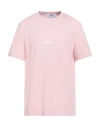 Msgm Man T-shirt Light Pink Size Xl Cotton In Pink