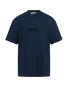 Msgm Man T-shirt Midnight Blue Size S Cotton