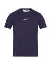 Msgm Man T-shirt Midnight Blue Size S Cotton