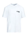 Msgm Man T-shirt White Size L Cotton
