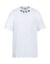 MSGM MSGM MAN T-SHIRT WHITE SIZE S COTTON