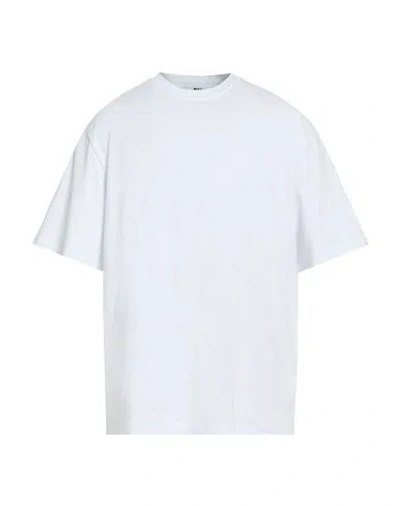 Msgm Man T-shirt White Size M Cotton