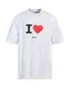 Msgm Man T-shirt White Size Xl Cotton