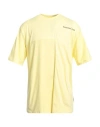 Msgm Man T-shirt Yellow Size Xxl Organic Cotton