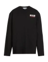 Msgm Man T-shirt Black Size L Cotton In Black