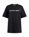 Msgm Man T-shirt Black Size M Cotton In Blue