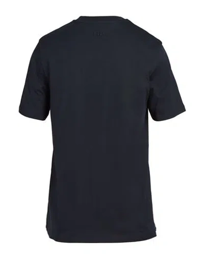 Msgm Man T-shirt Midnight Blue Size Xl Cotton