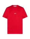 Msgm Man T-shirt Red Size Xxl Cotton In Red