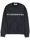 Msgm Round-neck Sweatshirt In Gray