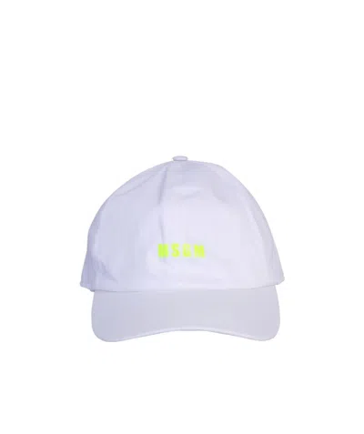 Msgm Men's Hat In White