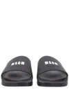 Msgm Men's Mini Sandals In Black