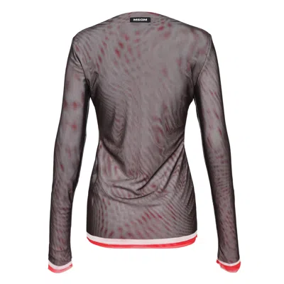 Msgm Mesh Blusa Blouse