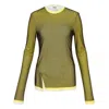 Msgm Mesh Blusa Blouse In Multi