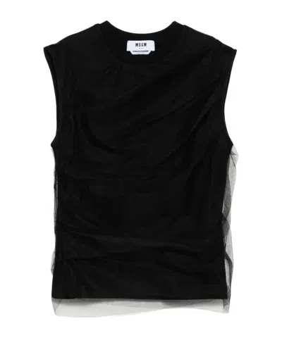MSGM MESH DETAILING TOP