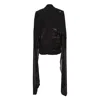 Msgm Mesh Giacca Jacket In Black