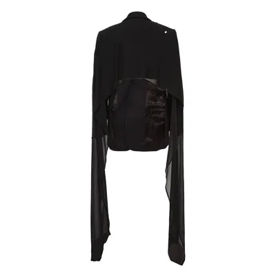 Msgm Mesh Giacca Jacket In Black