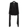 Msgm Mesh Giacca Jacket In Black