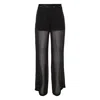 Msgm Mesh Pantalone Pants In Animal Print