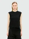 Msgm Mesh Tank Top In Black
