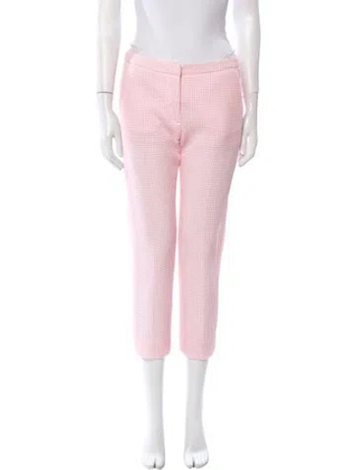 Pre-owned Msgm Mesh Wide Leg Pants In Pink