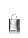 Msgm Metallic Tote Bag In 银色