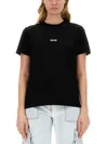 Msgm Micro Logo T Shirt In Black