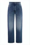 Msgm Mid-blue Denim Pants With Five-pocket Design In Blue