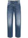 Msgm Boyfriend Denim Jeans In Blue