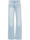 Msgm Mid-rise Straight Jeans In Blue