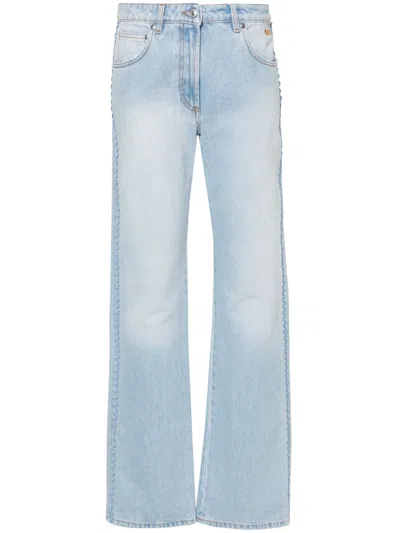 Msgm Mid-rise Straight Jeans In Blue