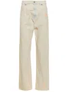 Msgm Mid-rise Straight-leg Distressed Jeans In Azzurro Chiaro