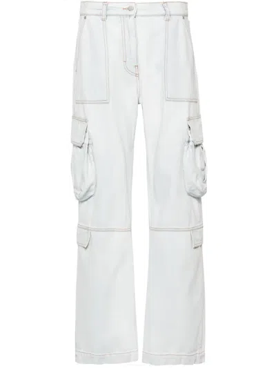 Msgm Mid-rise Straight-leg Jeans In Light Blue