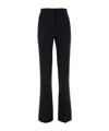 Msgm Mid-rise Tailored Trousers In Black