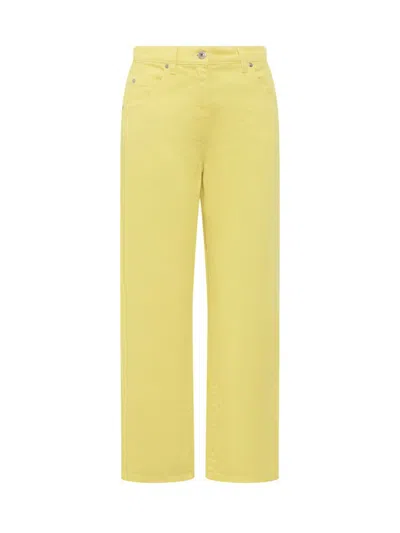 Msgm Mid Waisted Straight In Yellow