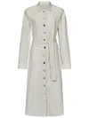 Msgm Vestido Largo - Beis In White