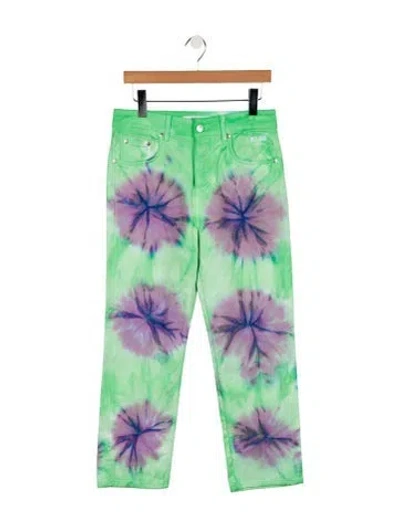 Pre-owned Msgm Mid-rise Straight Leg Jeans W/ Tags In Green