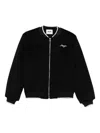 Msgm Logo-embroidered Jacket In Black